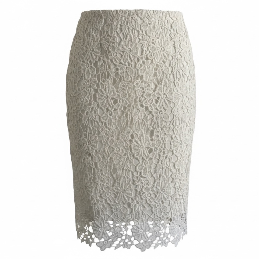 Liz Claiborne Career Floral Lace Pencil Skirt Size 4